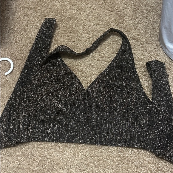 Originality Sparkling Halter Crop Top - Picture 1 of 2